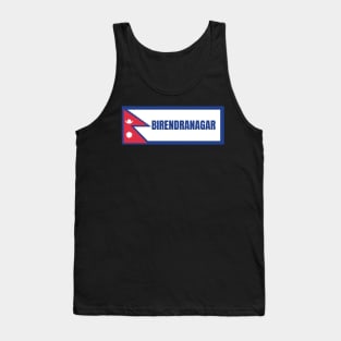 Birendranagar City with Nepal Flag Tank Top